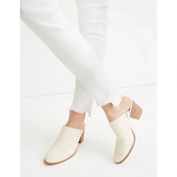 Madewell 10" High-Rise Skinny White Step-Hem Jeans NWT 26 2 - Picture 2 of 12